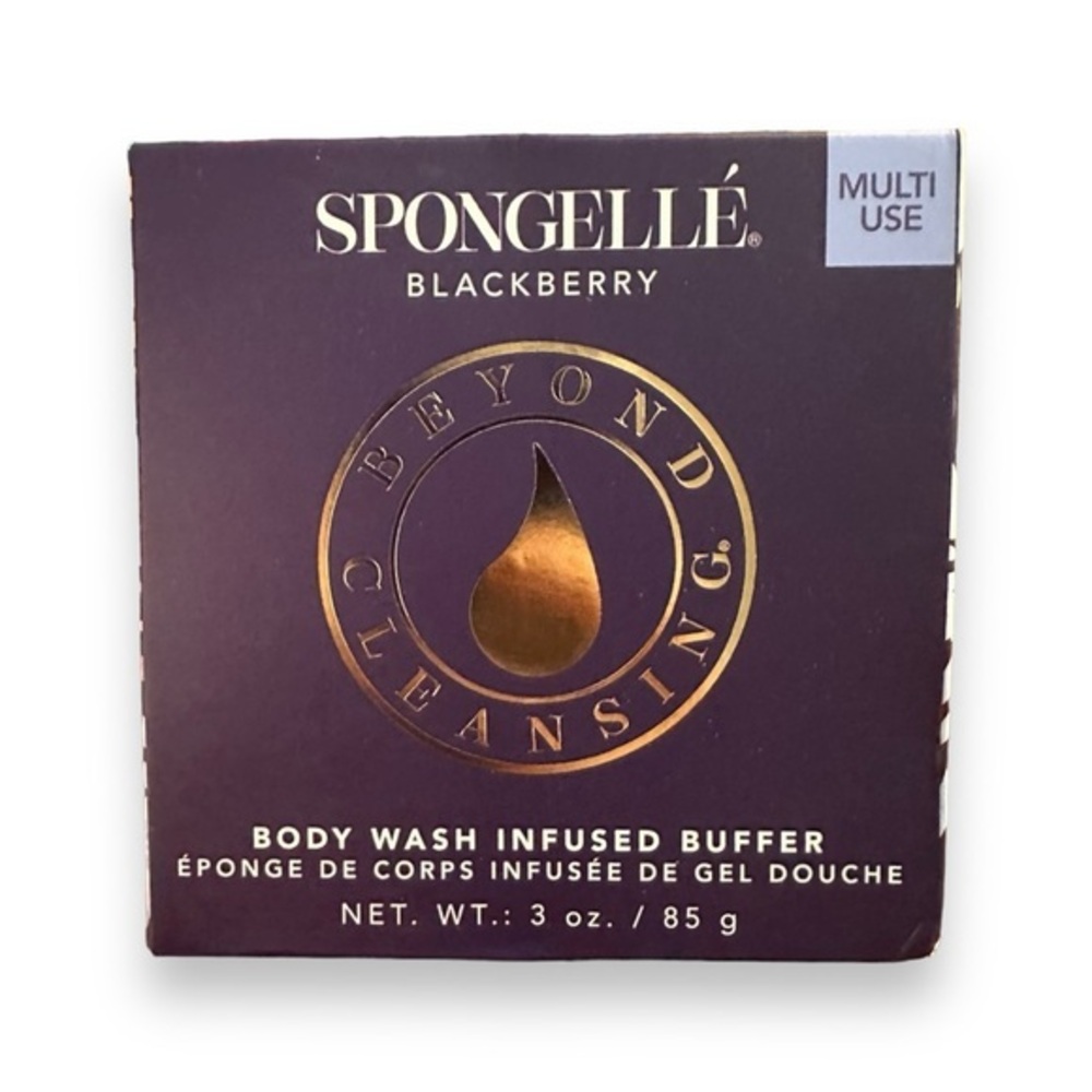 🆕 NWT Spongelle Blackberry Multi Use Shower Gel Scrub